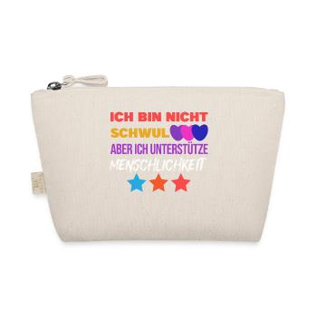 Gleichberechtigung Statement Lgbt Sexualität Herz - Bio-Täschchen - Natur - Vorne