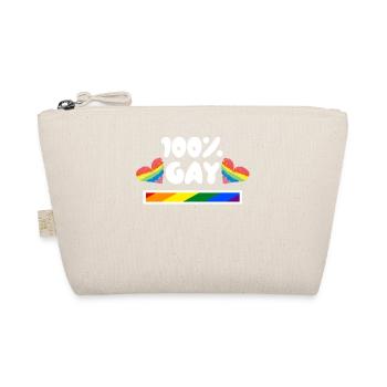 Heart Lgbt Statement Gay Sexuality Bisexual - Organic Pouch - nature - Front