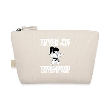 Karate Martial Arts Ninja Warrior Fighter Design - Organic Pouch - nature - Front