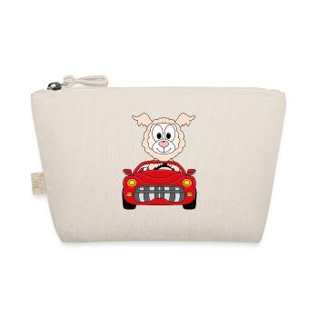 LAMA - ALPAKA - AUTO - TIER - TIERISCH - Bio-Täschchen - Natur - Vorne