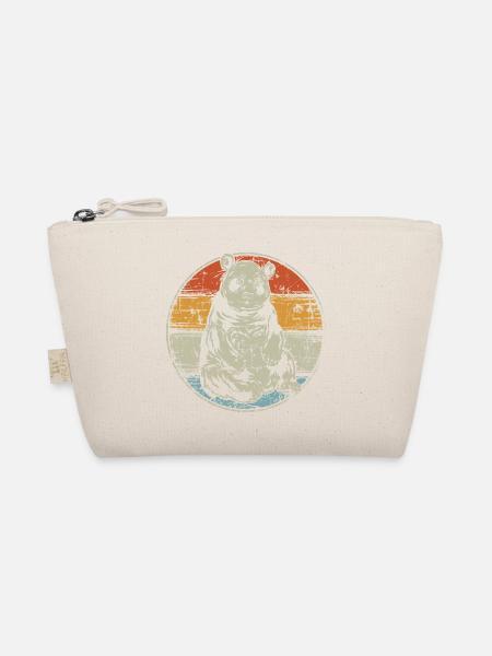 Vintage Panda - Bio-Täschchen - Natur