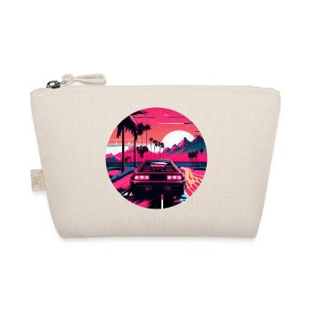Retrowave Synthwave 80s Design - Bio-Täschchen - Natur - Vorne