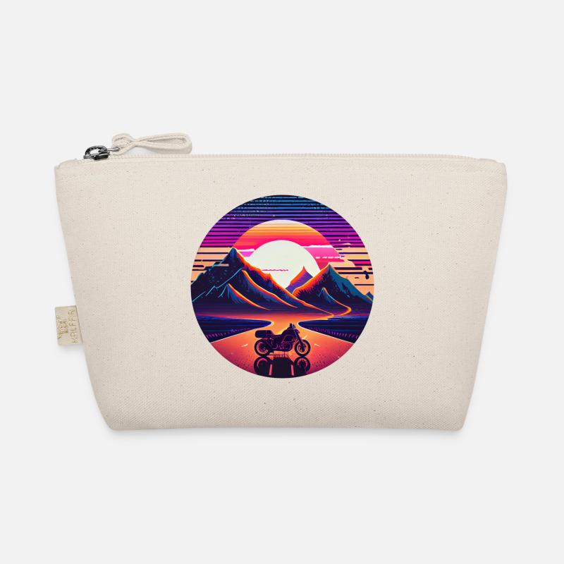 Retrowave Synthwave 80s Design Bio-Täschchen