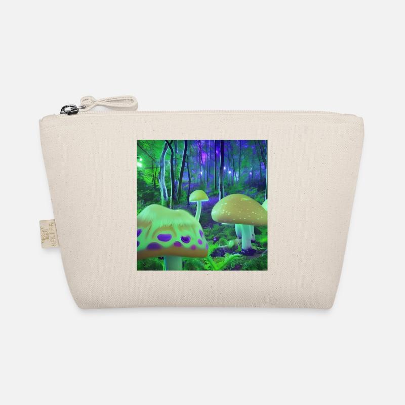 Magischer psychedelischer Wald Bio-Täschchen