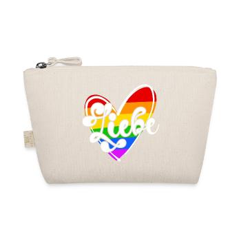 Regenbogen Lgbt Herz Menschenrechte Beziehung - Bio-Täschchen - Natur - Vorne