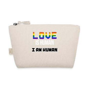 Regenbogen Liebe Lgbt Statement Transgender Gay - Bio-Täschchen - Natur - Vorne
