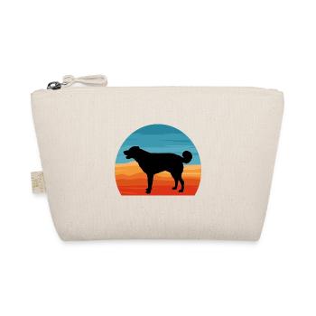 Cursinu Dog Lover Silhouette Vintage Sunset - Organic Pouch - nature - Front