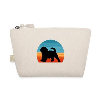 Cockapoo Dog Lover Silhouette Vintage Sunset - Trousse biologique - nature - Devant
