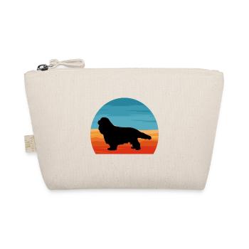Cavalier Dog Lover Silhouette Vintage Sunset - Trousse biologique - nature - Devant