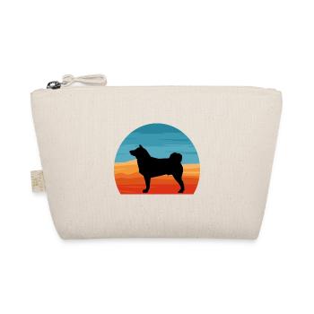 Akita Dog Silhouette Vintage Sunset pour les amoureux des chiens - Trousse biologique - nature - Devant