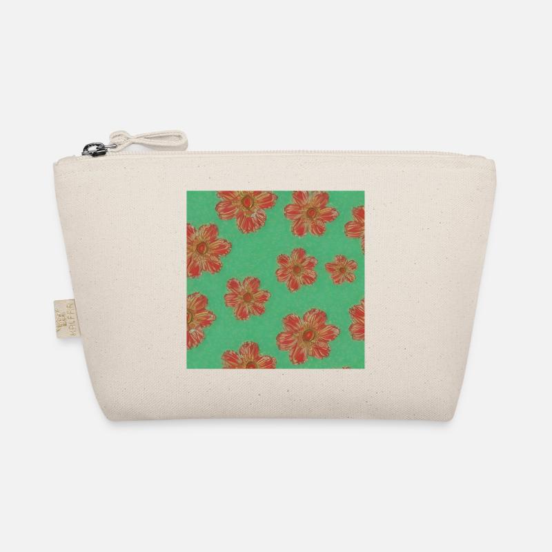 Red flower patterns Organic Pouch