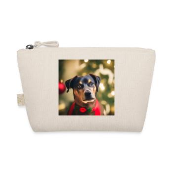 Chien de Noël mignon - Trousse biologique - nature - Devant