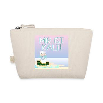 Mir ist kalt - Eisbär in Winterkleidung - STRAND - Bio-Täschchen - Natur - Vorne