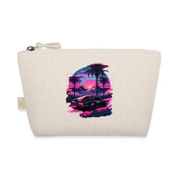Vaporwave Palm - Organic Pouch - nature - Front