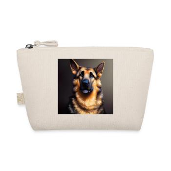 German Shepherd artwork - Organic Pouch - nature - Front