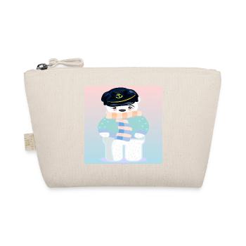 Polar Bear Captain - Sailing - SEA - LAKE - Organic Pouch - nature - Front