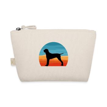 Ariege Pointer Dog Lover Silhouette Vintage Sunset - Organic Pouch - nature - Front