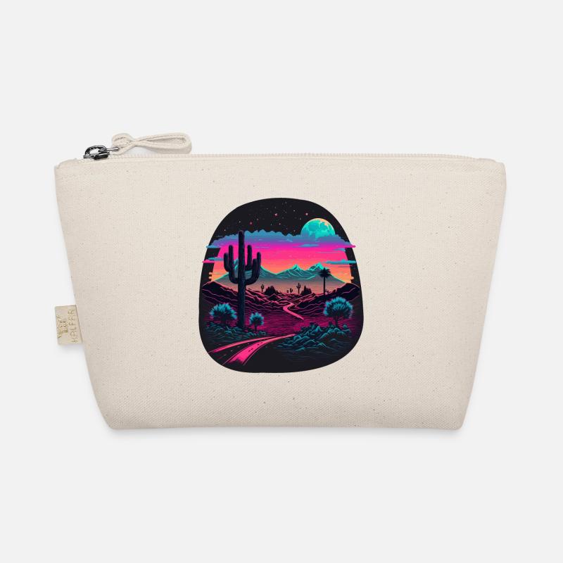 Retro Landschaft Bio-Täschchen