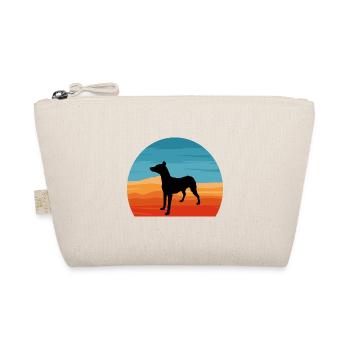 Andalou Chien Chien Amoureux Silhouette Rétro Coucher de Soleil - Trousse biologique - nature - Devant