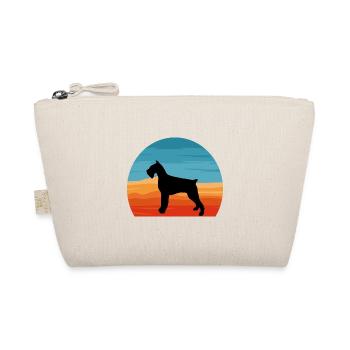 Schnauzer Géant Chien Amour Silhouette Vintage Coucher de Soleil - Trousse biologique - nature - Devant