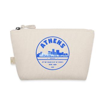 Athens Skyline Stamp - Organic Pouch - nature - Front