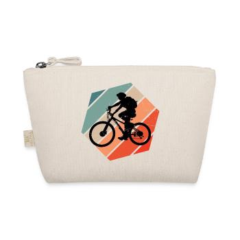 Cycling Mountain Bike Men Cyclist MTB - Organic Pouch - nature - Front
