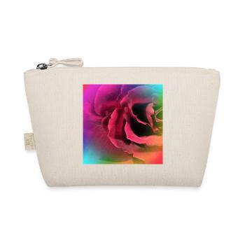 Kreatives mehrfarbiges Foto einer Rose - Bio-Täschchen - Natur - Vorne