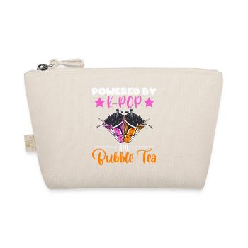 Powered By K-pop And Bubble Tea Simple Music Top - Bio-Täschchen - Natur - Vorne