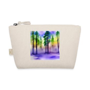 Abend im Aquarellwald - Bio-Täschchen - Natur - Vorne