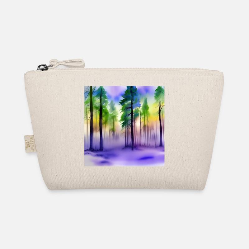 Abend im Aquarellwald Bio-Täschchen