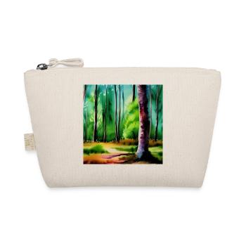 Ein Bild von Bäumen Aquarell - Bio-Täschchen - Natur - Vorne