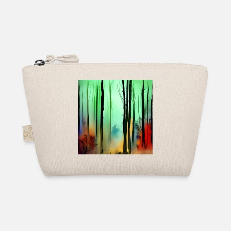 Autumn watercolor forest Organic Pouch