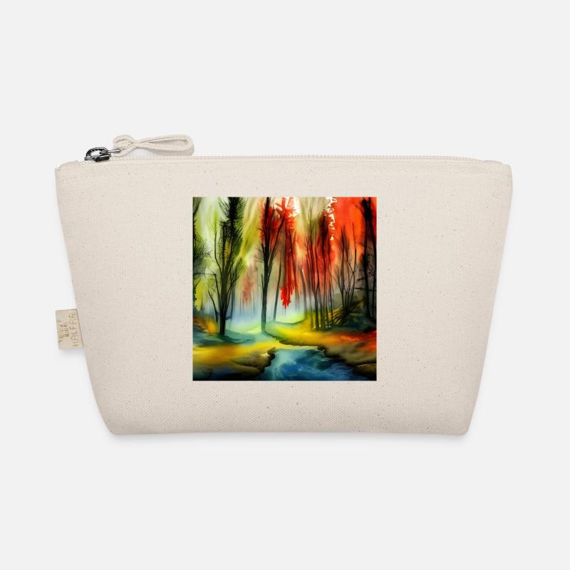 Waldquell-Aquarell - Bio-Täschchen - Natur