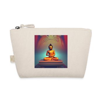 Buddha Statue Porträt - Bio-Täschchen - Natur - Vorne