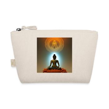 Buddha-Statue - Bio-Täschchen - Natur - Vorne