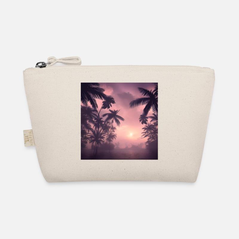 Evening among palm trees Organic Pouch