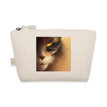 Scary cat face - Organic Pouch - nature - Front
