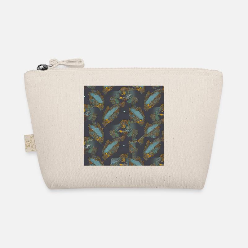 Fish abstract pattern Organic Pouch