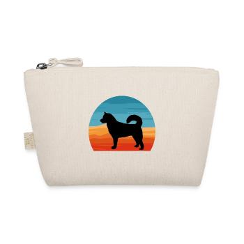 Sibérie orientale Laika Dog Silhouette Retro Sunset - Trousse biologique - nature - Devant