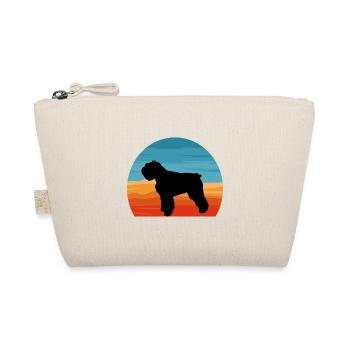 Bouvier Des Flandres Dog Silhouette Retro Coucher de Soleil - Trousse biologique - nature - Devant
