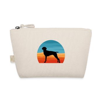 Vieux danois Pointer Dog Silhouette Retro Sunset - Trousse biologique - nature - Devant