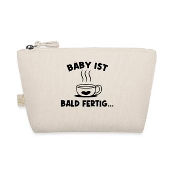 Pregnancy Pregnant Statement Baby Bump - Organic Pouch - nature - Front
