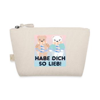 Habe Dich so lieb - Paare - Bio-Täschchen - Natur - Vorne
