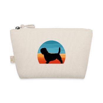 Basset Griffon Vend Grand Dog Silhouette Retro - Organic Pouch - nature - Front