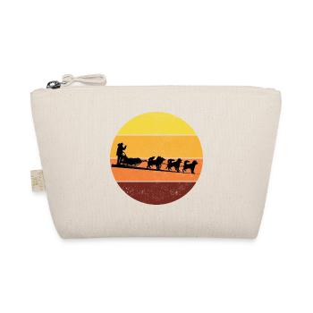 Husky Sledding Sled Dog Racing Alaskan Racers - Organic Pouch - nature - Front