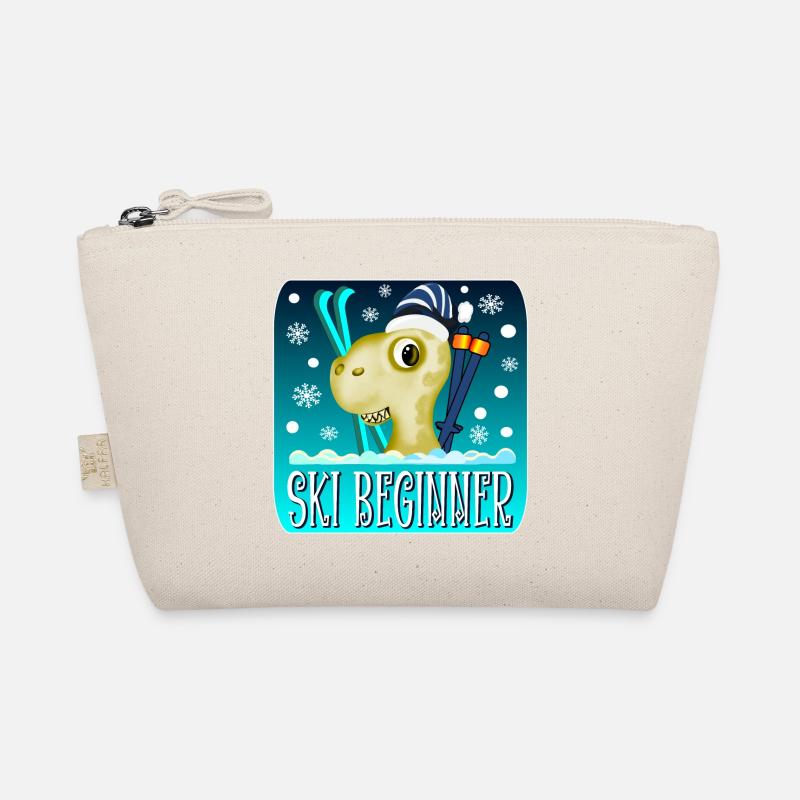 SKI BEGINNER - WINTER DINOSAURIER Bio-Täschchen