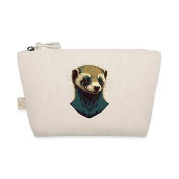 Ferret Head - Organic Pouch - nature - Front