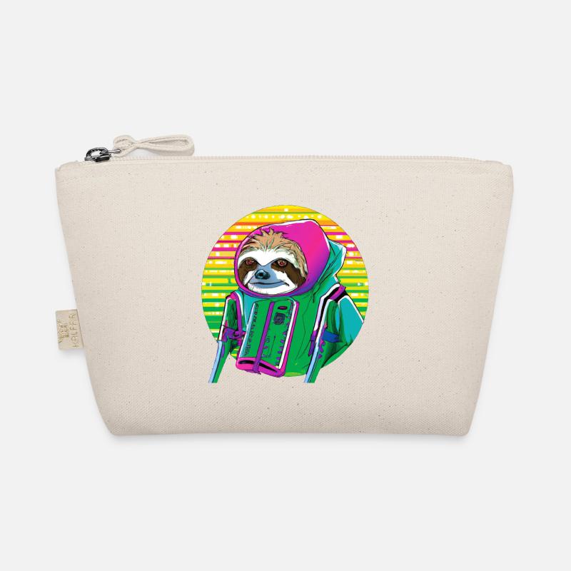 Cyber Punk Sloth - Ukiyo-e Stil. - Bio-Täschchen - Natur