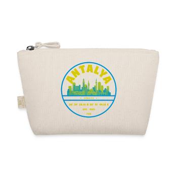 Antalya Skyline Badge Turkey - Organic Pouch - nature - Front