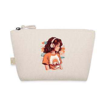 Low Fidelity Girl - Organic Pouch - nature - Front
